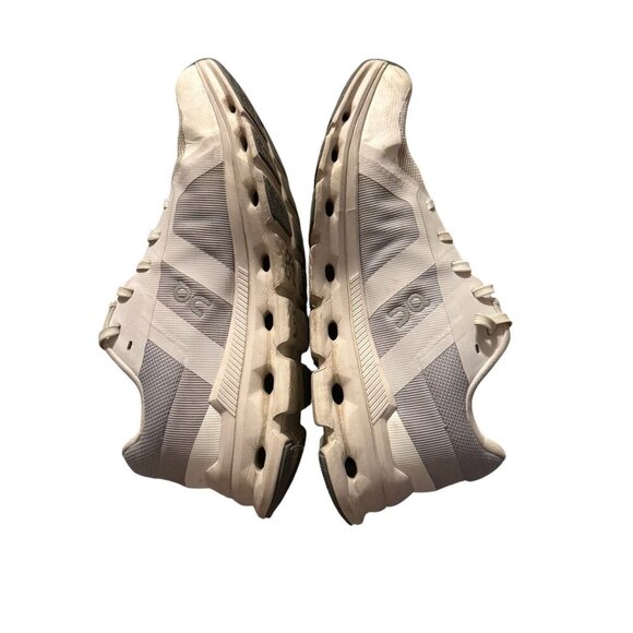 On Cloudrunner Womens Athletic Running Shoes Size 7.5 White & Gray Mesh Light - Picture 6 of 9